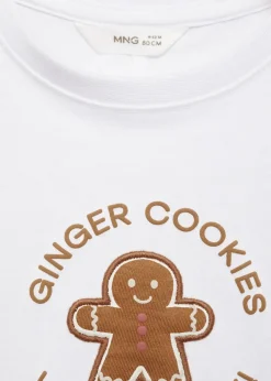 Dzieci MANGO Koszulki*Koszulka z nadrukiem świątecznym