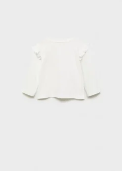 Dzieci MANGO Koszulki*Koszulka z napisem i falbankami