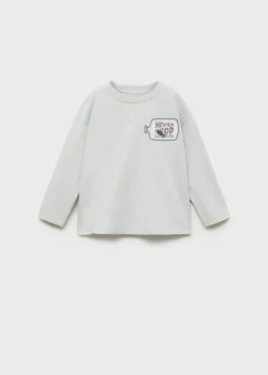 Dzieci MANGO Koszulki*Koszulka z napisem z koralików