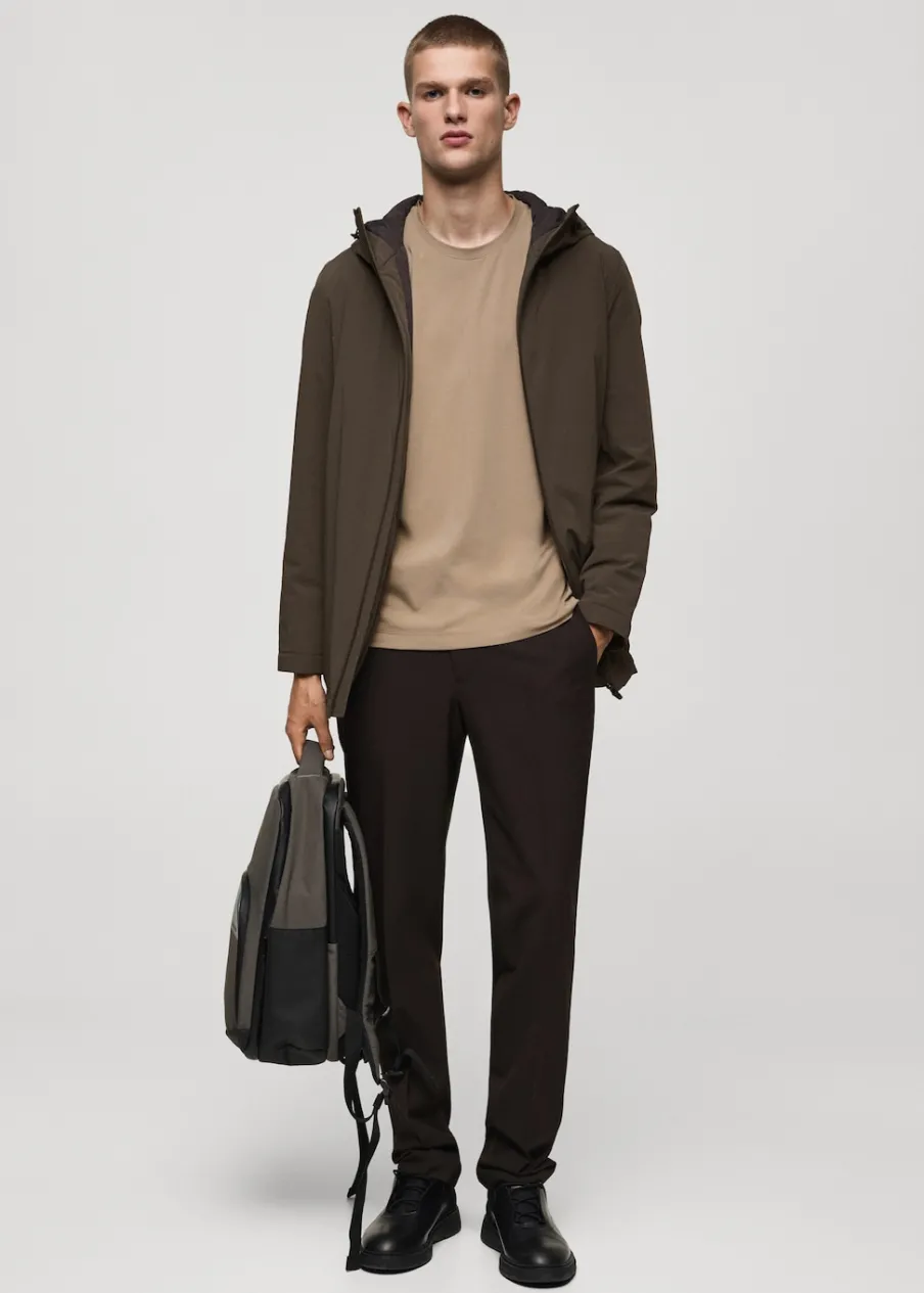 MANGO Koszulki*Koszulka z niegniotącej się tkaniny comfort strech