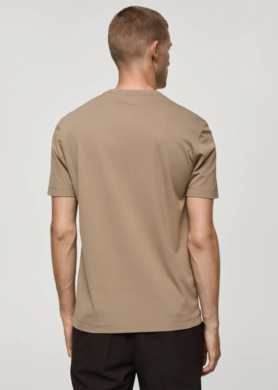 MANGO Koszulki*Koszulka z niegniotącej się tkaniny comfort strech