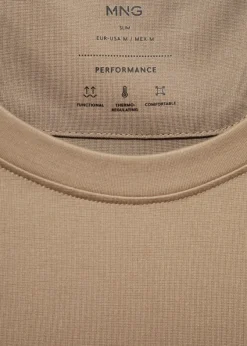MANGO Koszulki*Koszulka z niegniotącej się tkaniny comfort strech