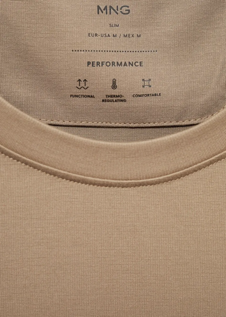 MANGO Koszulki*Koszulka z niegniotącej się tkaniny comfort strech