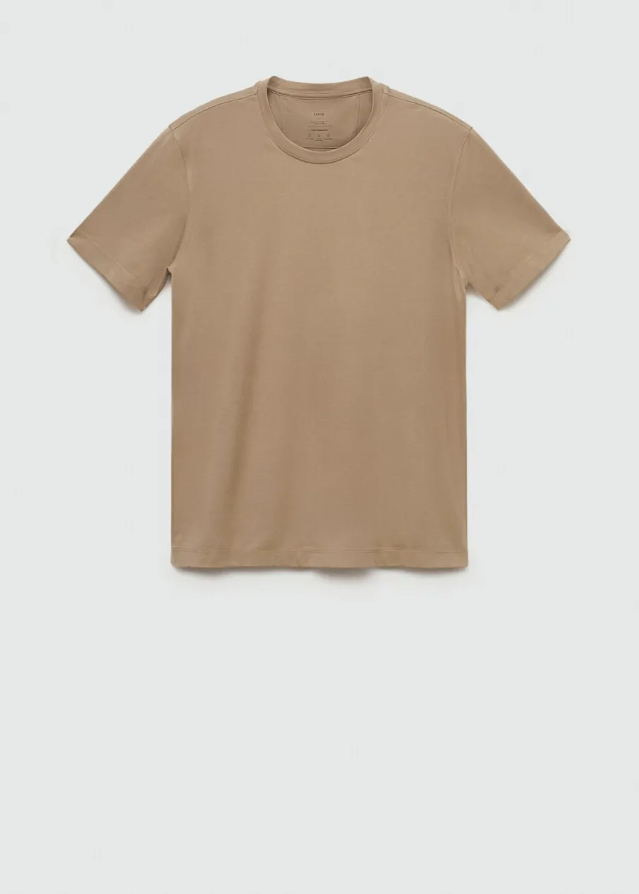 MANGO Koszulki*Koszulka z niegniotącej się tkaniny comfort strech