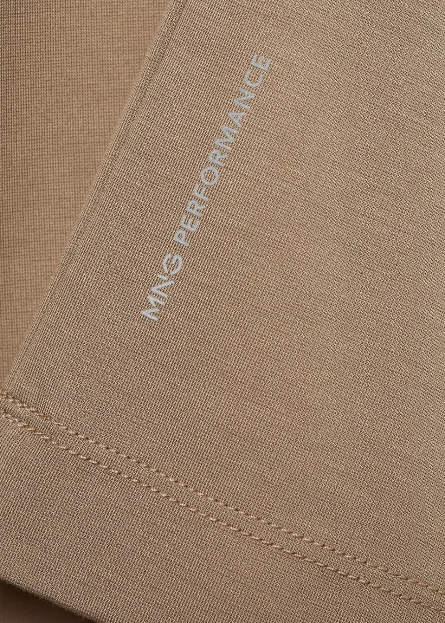 MANGO Koszulki*Koszulka z niegniotącej się tkaniny comfort strech