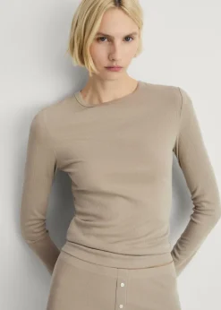 MANGO Piżamy|Piżamy*Koszulka z prążkowanej dzianiny