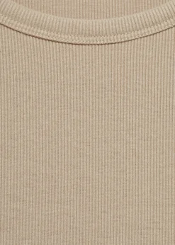 MANGO Piżamy|Piżamy*Koszulka z prążkowanej dzianiny