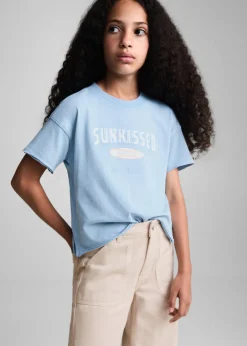 Dzieci MANGO Koszulki I Topy*Koszulka z surferskim nadrukiem