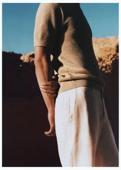 MANGO Koszulki*Koszulka z teksturowanej dzianiny bawełnianej