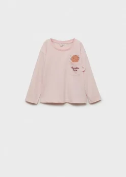 Dzieci MANGO Koszulki*Koszulka z wzorzystym detalem