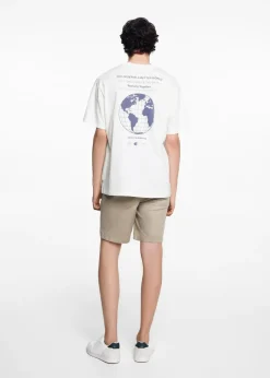 MANGO Koszulki*Koszulka ze wzorem i krótkimi rękawami