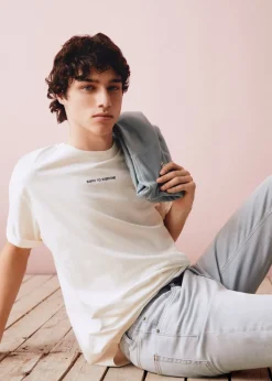 MANGO Koszulki*Koszulka ze wzorem i krótkimi rękawami