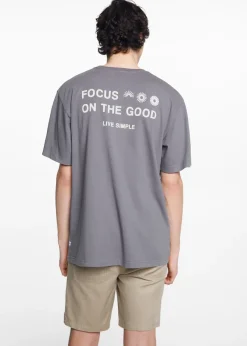 MANGO Koszulki*Koszulka ze wzorem i krótkimi rękawami