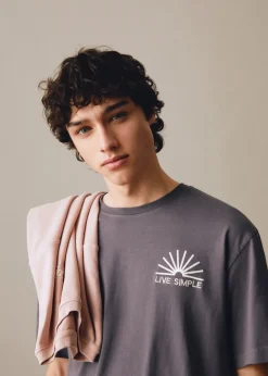 MANGO Koszulki*Koszulka ze wzorem i krótkimi rękawami