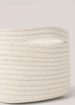 MANGO Kosze Do Sypialni|Kosze Do Salonu*Koszyk do przechowywania z 100% bawełny 30 x 20 cm