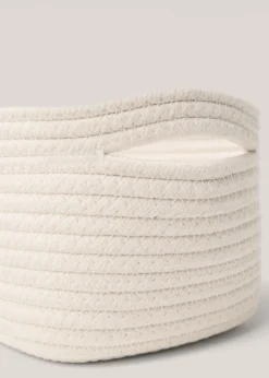 MANGO Kosze Do Sypialni|Kosze Do Salonu*Koszyk do przechowywania z 100% bawełny 27 x 17 cm