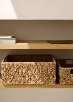 MANGO Kosze Do Sypialni|Kosze Do Salonu*Koszyk z wypukłym motywem 45 x 35 cm