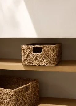 MANGO Kosze Do Sypialni|Kosze Do Salonu*Koszyk z wypukłym motywem 35 x 25 cm