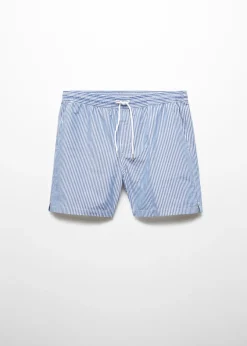 MANGO Więcej Akcesoriów*Kąpielówki z kory w paski z troczkami