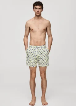 MANGO Więcej Akcesoriów*Kąpielówki z nadrukiem w kraby