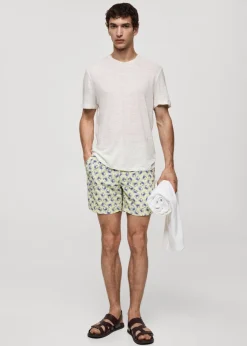 MANGO Więcej Akcesoriów*Kąpielówki z nadrukiem w kraby