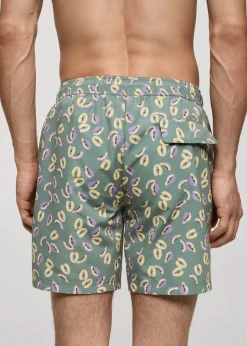 MANGO Więcej Akcesoriów*Kąpielówki z nadrukiem w papaje