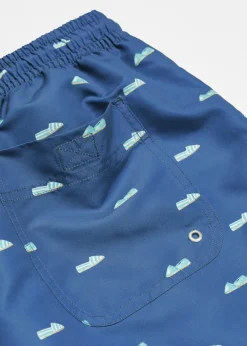 MANGO Więcej Akcesoriów*Kąpielówki z troczkami i nadrukiem w espadryle