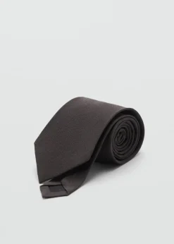 MANGO Krawaty, Muszki I Chusteczki Do Nosa*Krawat 100% jedwab morwowy z drobną teksturą