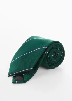 MANGO Więcej Akcesoriów*Krawat ze wzorem w paski