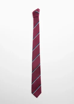 MANGO Więcej Akcesoriów*Krawat ze wzorem w paski