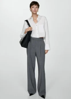 MANGO Koszule I Bluzki*Krótka koszula z kieszenią