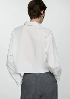 MANGO Koszule I Bluzki*Krótka koszula z kieszenią