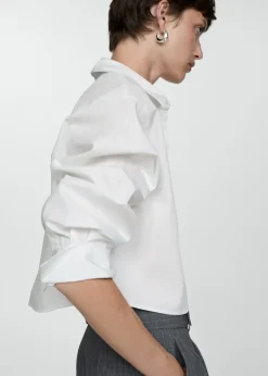 MANGO Koszule I Bluzki*Krótka koszula z kieszenią