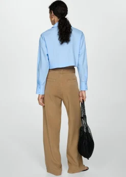 MANGO Koszule I Bluzki*Krótka koszula z kołnierzykiem polo