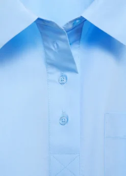 MANGO Koszule I Bluzki*Krótka koszula z kołnierzykiem polo