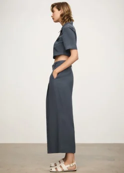 MANGO Koszule I Bluzki*Krótka koszula z lyocellu