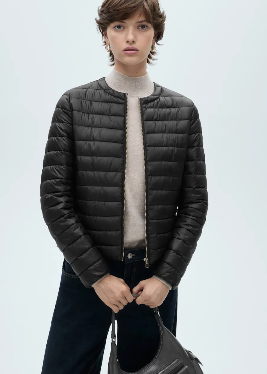 MANGO Płaszcze*Krótka kurtka puchowa z kieszeniami