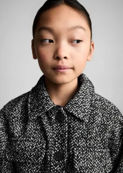 Dzieci MANGO Płaszcze I Kurtki*Krótka kurtka w jodełkę