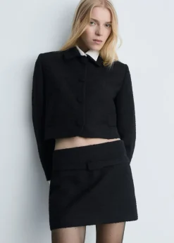 MANGO Kurtki*Krótka kurtka z tweedu