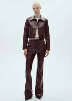 MANGO Kurtki*Krótka kurtka ze wzorem skóry krokodyla