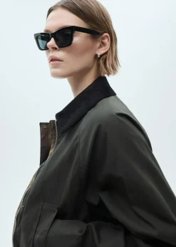 MANGO Kurtki*Krótka parka z efektem woskowania