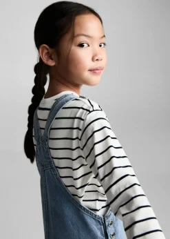 Dzieci MANGO Sukienki I Kombinezony*Krótka sukienka dżinsowa na szelkach