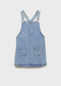 Dzieci MANGO Sukienki I Kombinezony*Krótka sukienka dżinsowa na szelkach