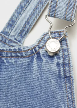 Dzieci MANGO Sukienki I Kombinezony*Krótka sukienka dżinsowa na szelkach