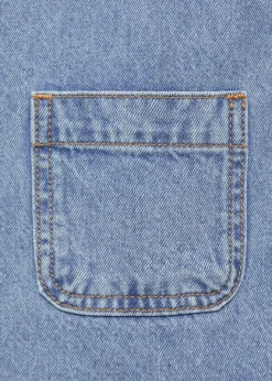 Dzieci MANGO Sukienki I Kombinezony*Krótka sukienka dżinsowa na szelkach