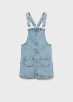 Dzieci MANGO Sukienki I Kombinezony*Krótka sukienka dżinsowa na szelkach