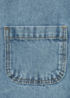 Dzieci MANGO Sukienki I Kombinezony*Krótka sukienka dżinsowa na szelkach