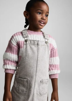 Dzieci MANGO Sukienki I Kombinezony*Krótka sukienka dżinsowa na szelkach