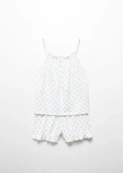 Dzieci MANGO Piżamy*Krótka wzorzysta piżama