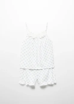 Dzieci MANGO Piżamy*Krótka wzorzysta piżama